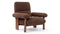 Brasilia - Brasilia Lounge Chair, Cafe Noir Vegan Fur