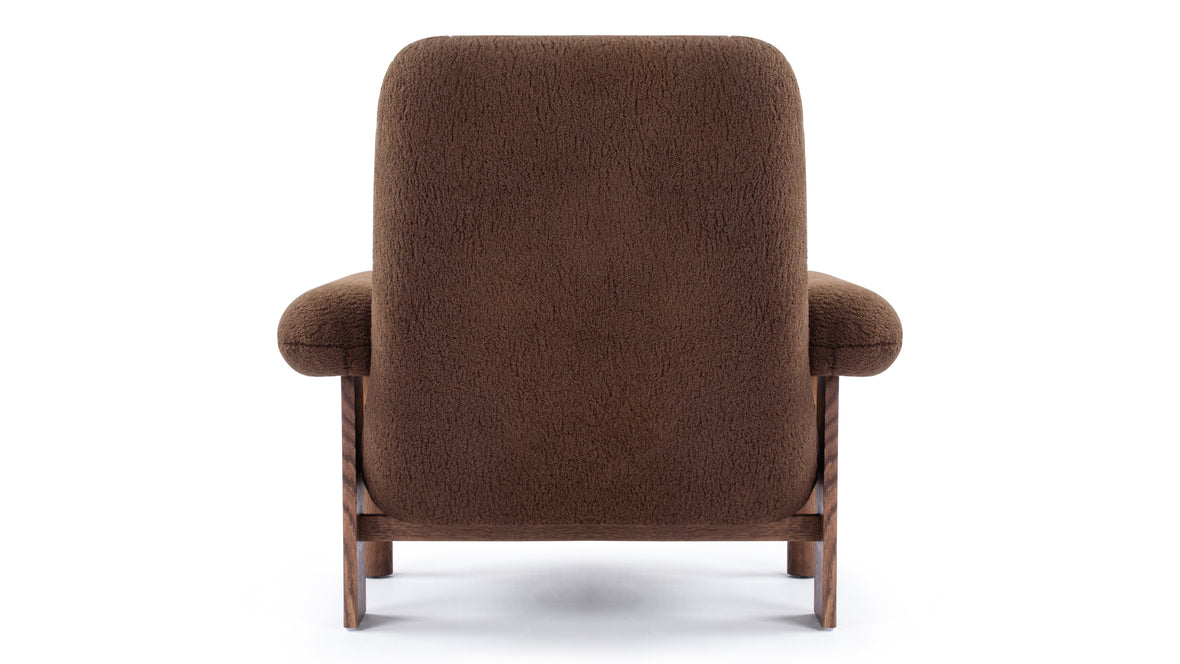 Brasilia - Brasilia Lounge Chair, Cafe Noir Vegan Fur