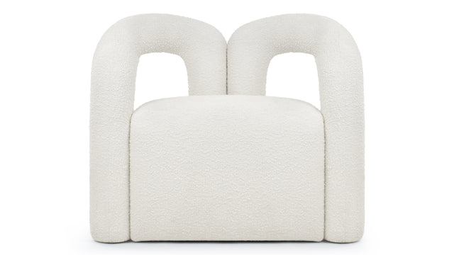 Deux - Deux Lounge Chair, White Boucle