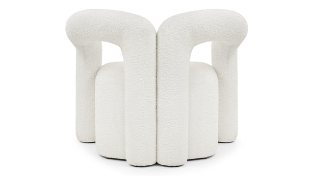 Deux - Deux Lounge Chair, White Boucle