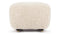 Tired Man - Tired Man Ottoman, Natural Luxe Sheepskin