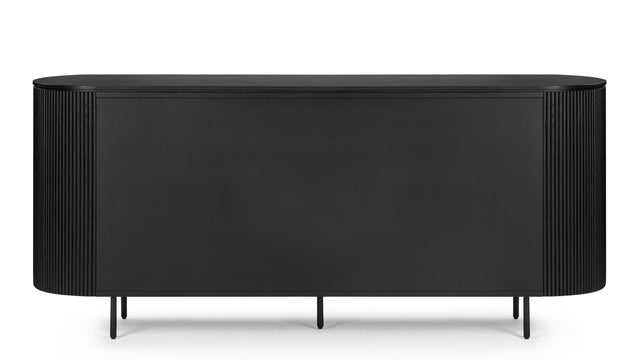 Emery - Emery Fluted Sideboard, Black, 71in