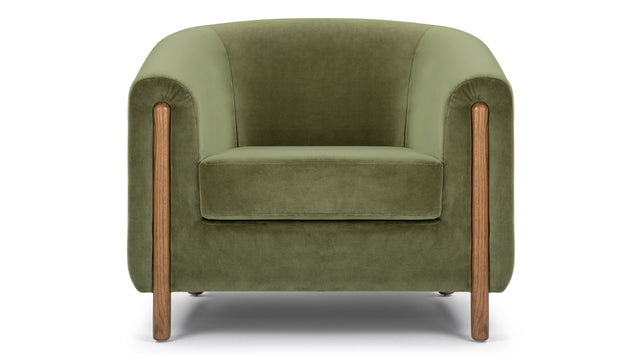 Holmes - Holmes Lounge Chair, Moss Green Velvet