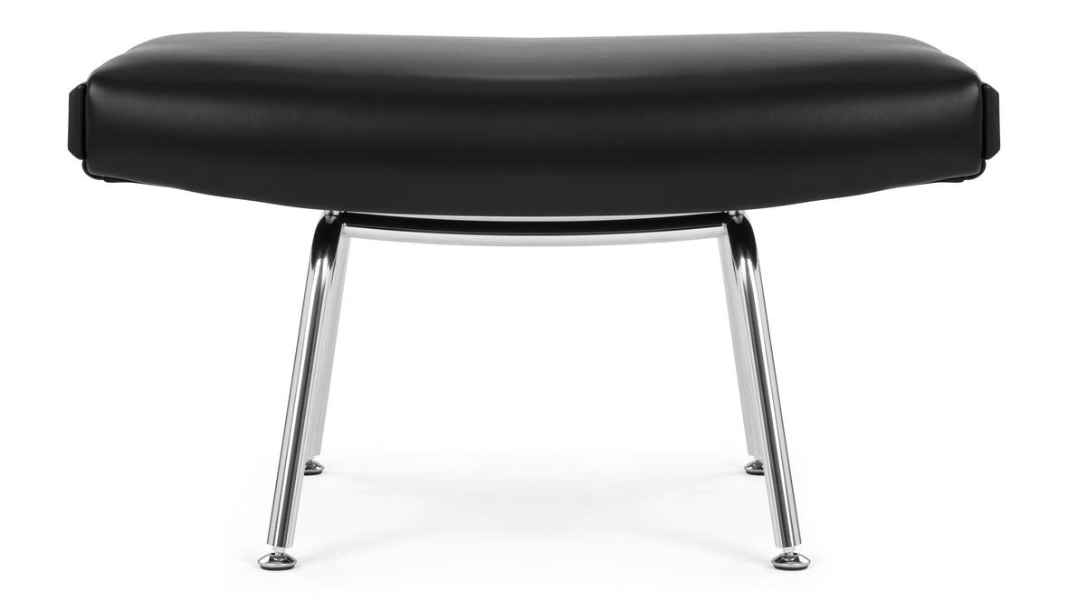 Toro - Toro Ottoman, Midnight Black Premium Leather