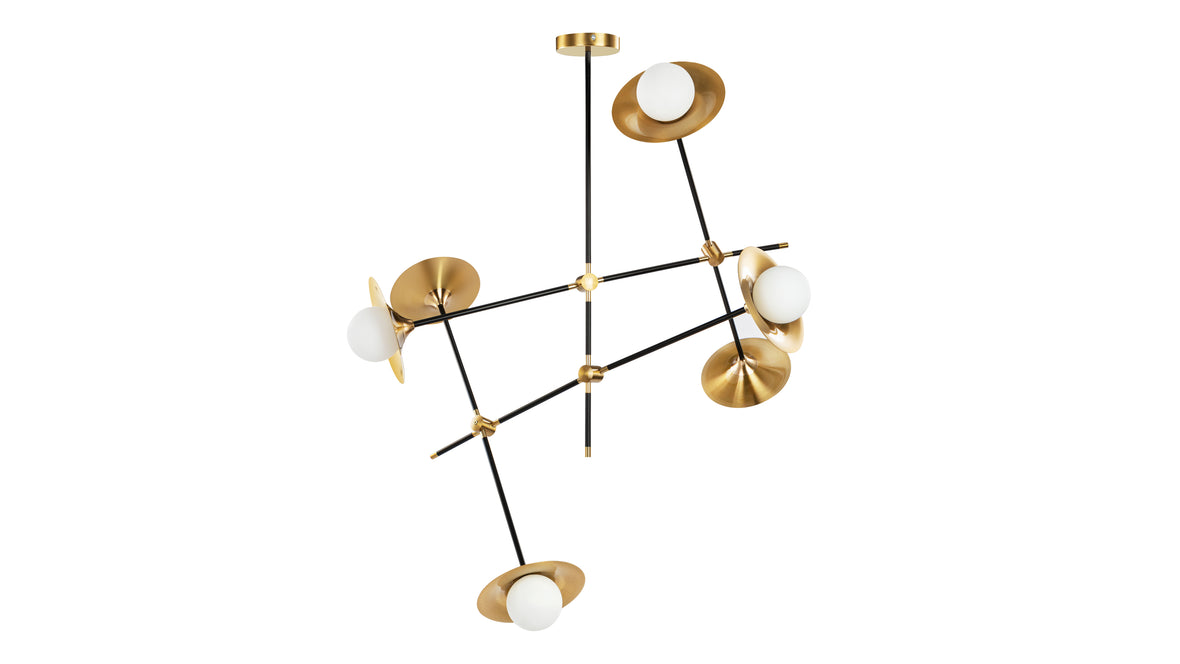 Prater - Prater Chandelier, Brass