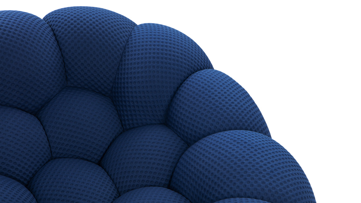 Bubble - Bubble Lounge Chair, Navy Textured Jersey