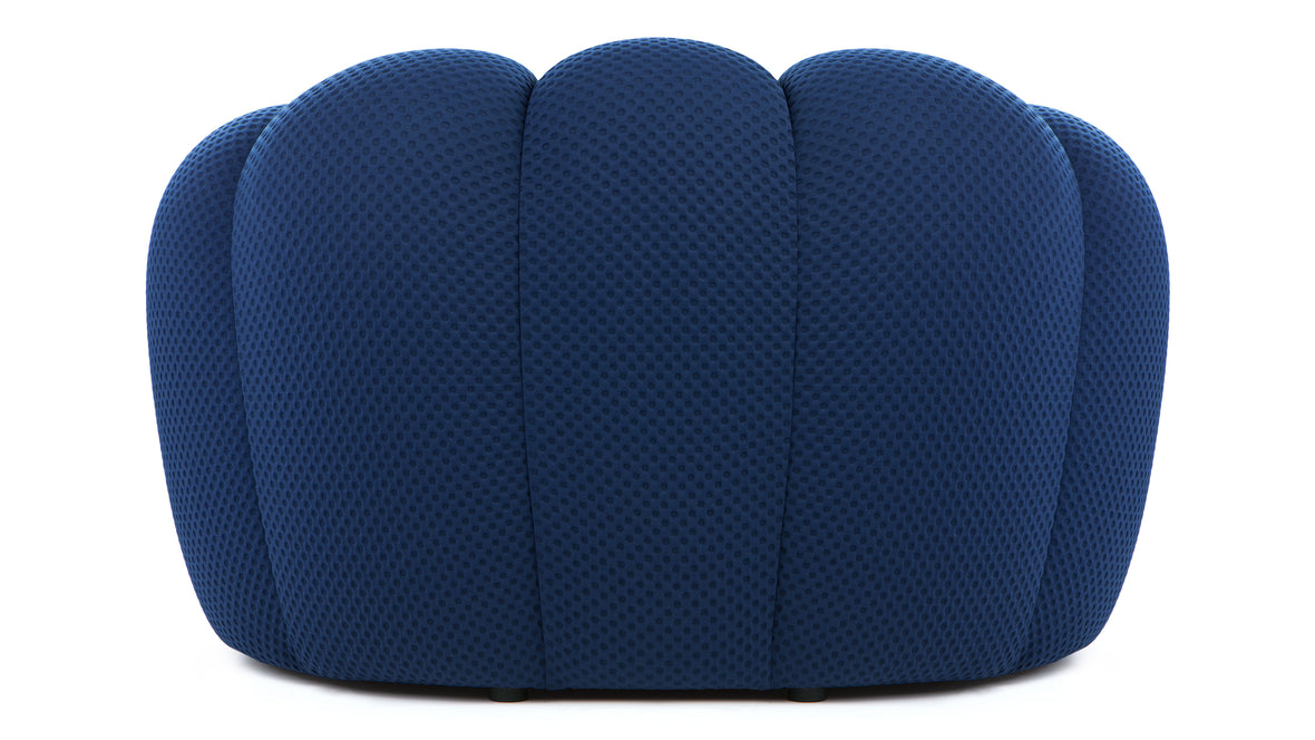 Bubble - Bubble Lounge Chair, Navy Textured Jersey