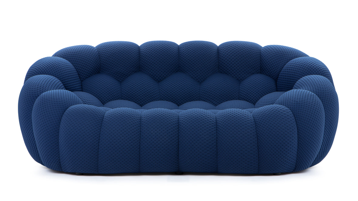 Bubble - Bubble Two Seater Sofa, Navy Textured Jersey