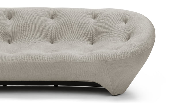 Ploum - Ploum Three Seater Sofa, Gray Textured Jersey