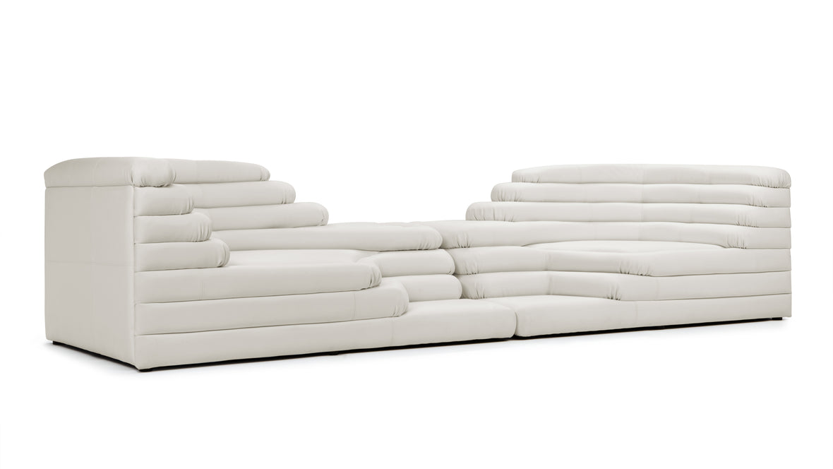 Terrazza - Terrazza Sofa Combination, Warm White Vegan Leather