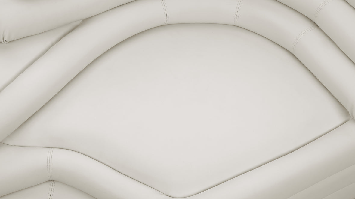 Terrazza - Terrazza Sofa, Right Arm, Warm White Vegan Leather