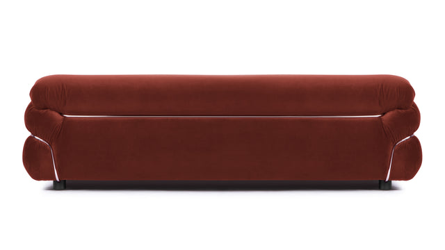 Sesann - Sesann Three Seater Sofa, Burgundy Luxe Velvet