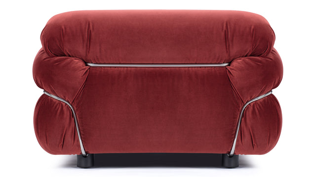 Sesann - Sesann Lounge Chair, Burgundy Velvet