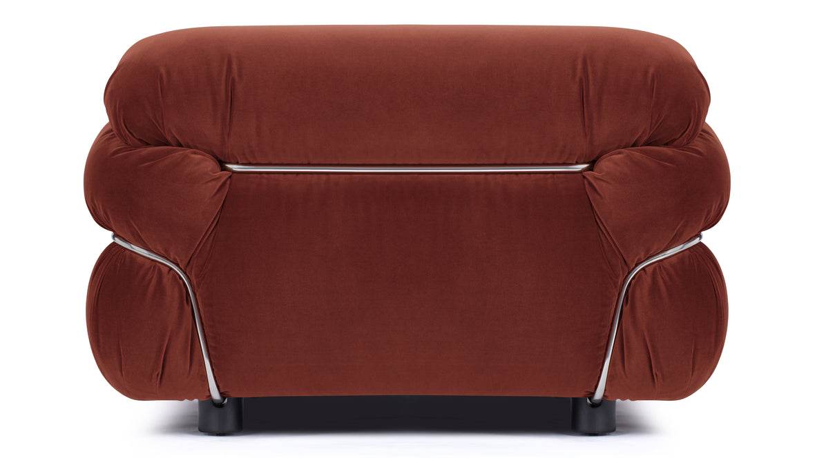 Sesann - Sesann Lounge Chair, Burgundy Luxe Velvet