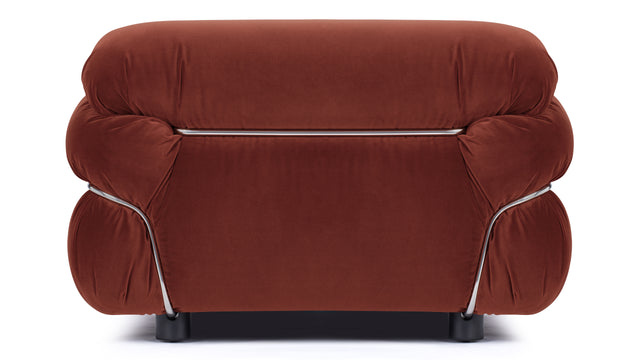 Sesann - Sesann Lounge Chair, Burgundy Luxe Velvet