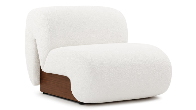 Carlo - Carlo Lounge Chair, White Boucle