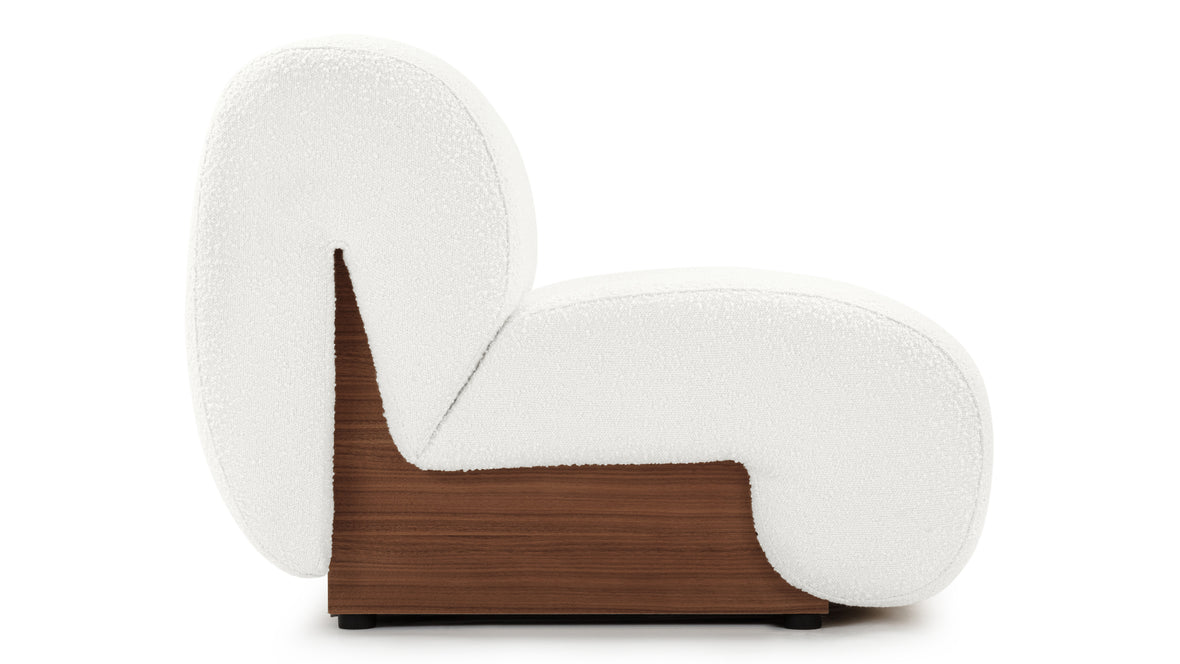 Carlo - Carlo Lounge Chair, White Boucle