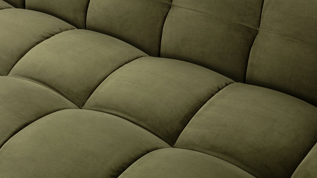 Stan - Stan Three Seater Sofa, Olive Green Velvet