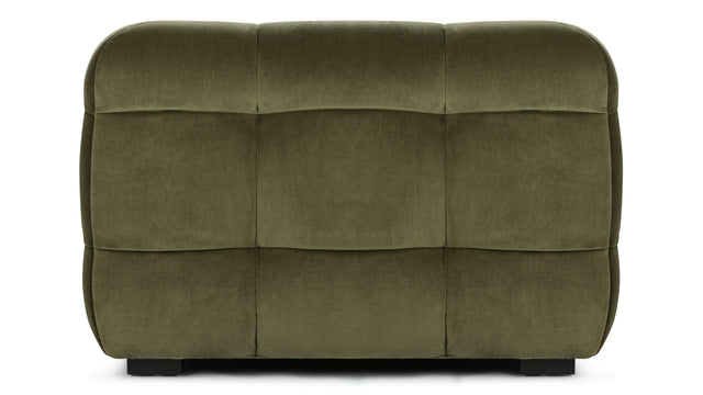 Stan - Stan Three Seater Sofa, Olive Green Velvet