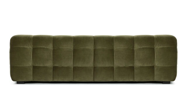 Stan - Stan Three Seater Sofa, Olive Green Velvet