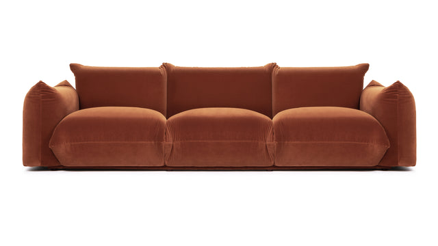 Marenco - Marenco Three Seater Sofa, Spice Velvet