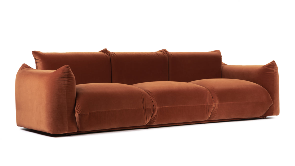 Marenco - Marenco Three Seater Sofa, Spice Velvet