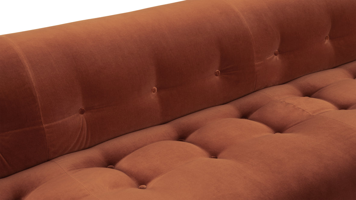 Soriana - Soriana Three Seater Sofa, Spice Velvet