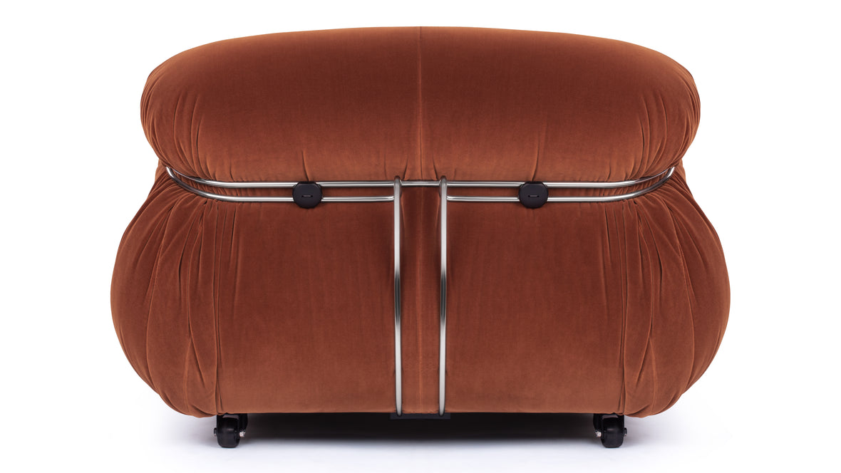 Soriana - Soriana Lounge Chair, Spice Velvet