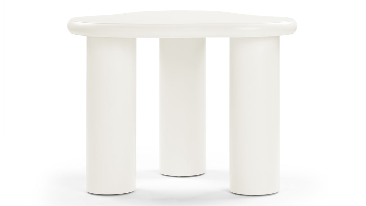 Avery - Avery Side Table, Ivory Lacquer