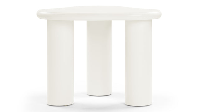 Avery - Avery Side Table, Ivory Lacquer