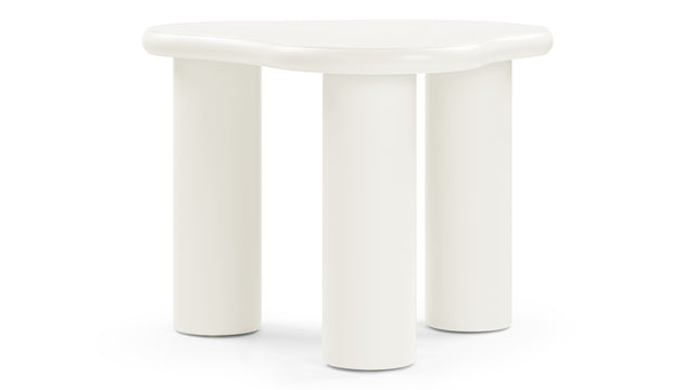 Avery - Avery Side Table, Ivory Lacquer