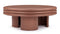 Pascal - Pascal Round Coffee Table, Low, Terracotta