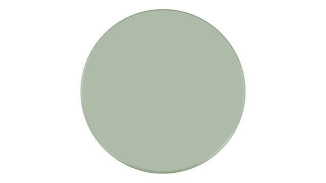 Pascal - Pascal Round Coffee Table, Low, Mist Green