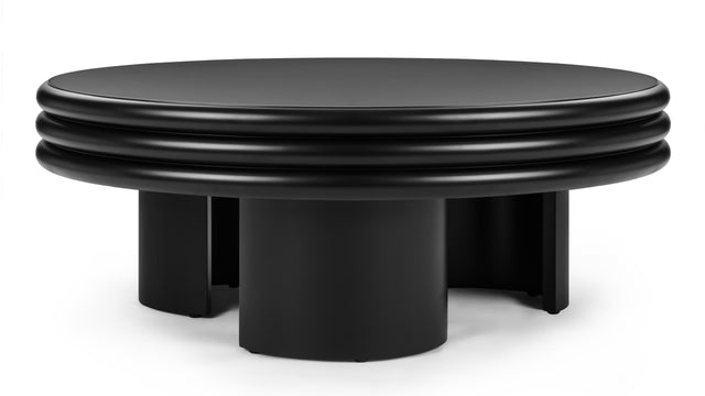 Pascal - Pascal Round Coffee Table, Low, Black