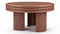 Pascal - Pascal Round Coffee Table, High, Terracotta