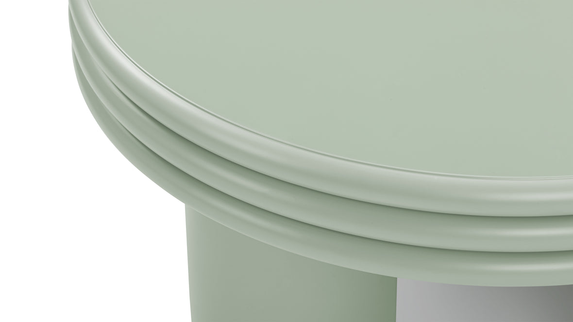 Pascal - Pascal Round Coffee Table, High, Mist Green