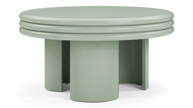 Pascal - Pascal Round Coffee Table, High, Mist Green