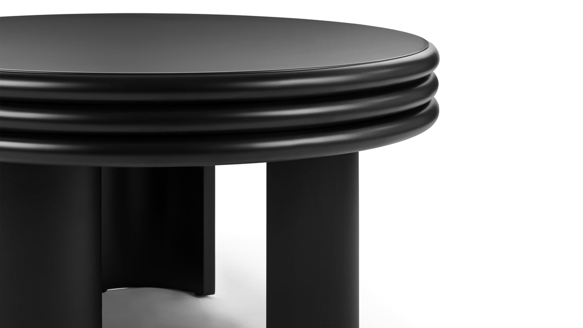 Pascal - Pascal Round Coffee Table, High, Black