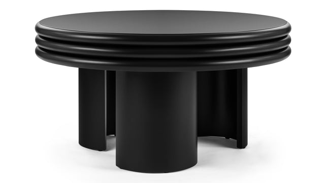 Pascal - Pascal Round Coffee Table, High, Black