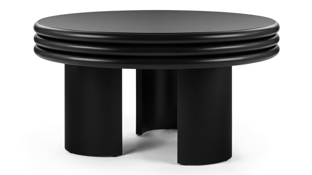 Pascal - Pascal Round Coffee Table, High, Black