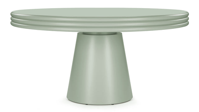 Pascal - Pascal Round Dining Table, Mist Green, 59in