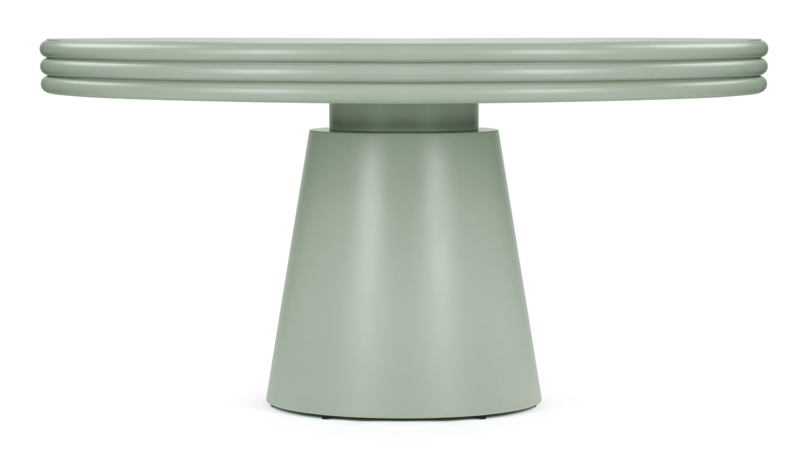 Pascal - Pascal Round Dining Table, Mist Green, 59in