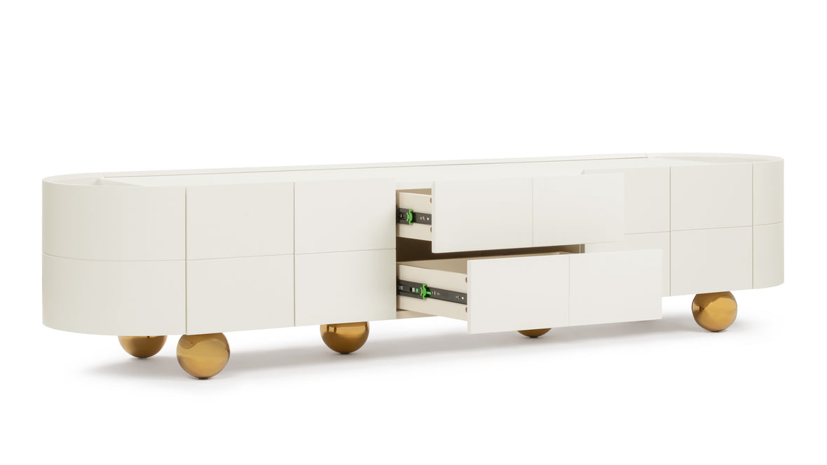 Monet - Monet TV Cabinet, Ivory, 78in