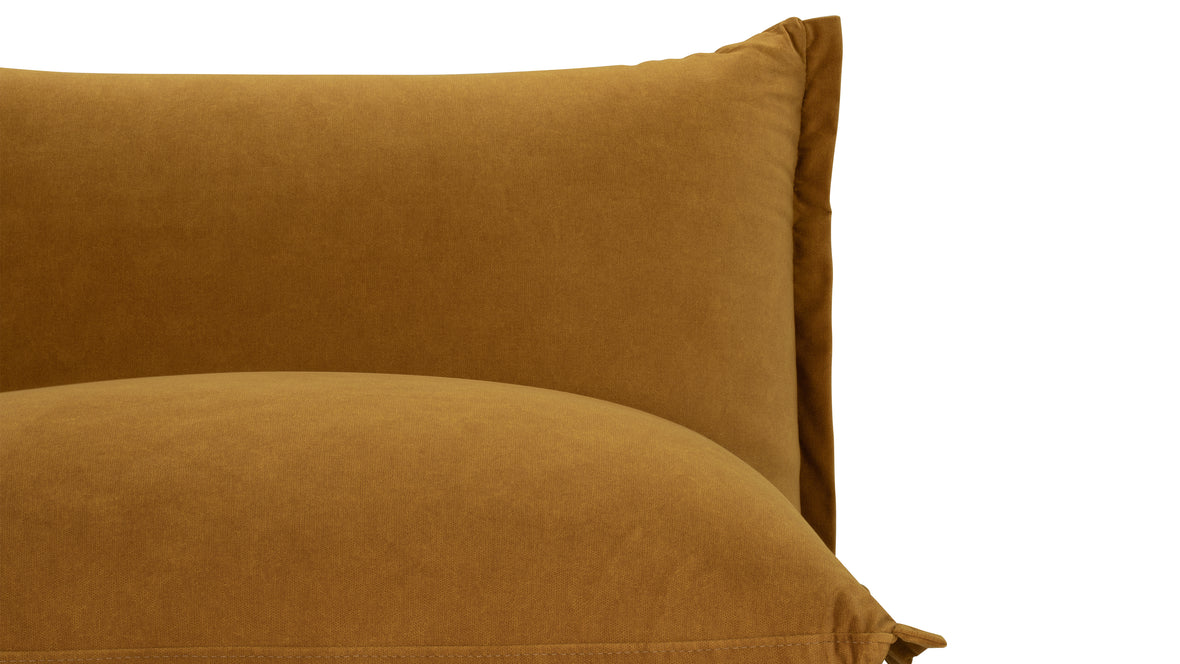 Lennox - Lennox Lounge Chair, Mustard Velvet