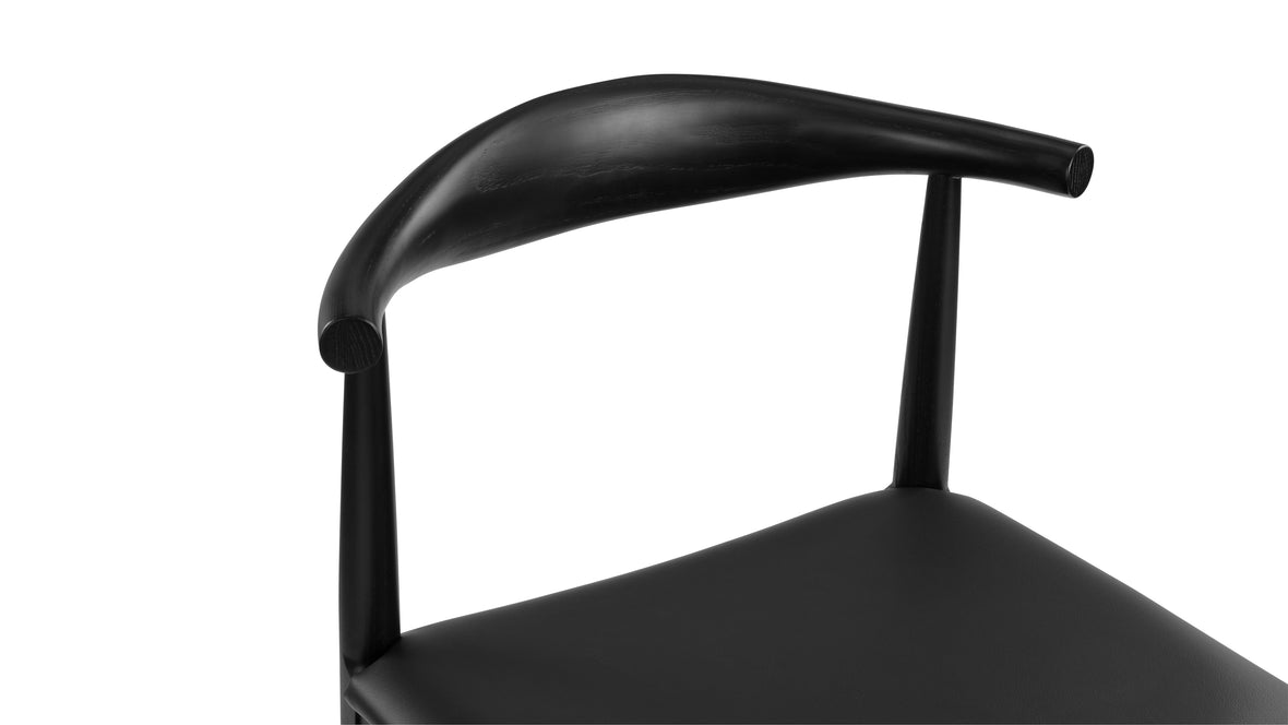 CH20 Elbow - CH20 Elbow Counter Stool, Black, Wide Version