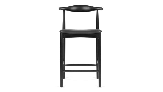 CH20 Elbow - CH20 Elbow Counter Stool, Black, Wide Version