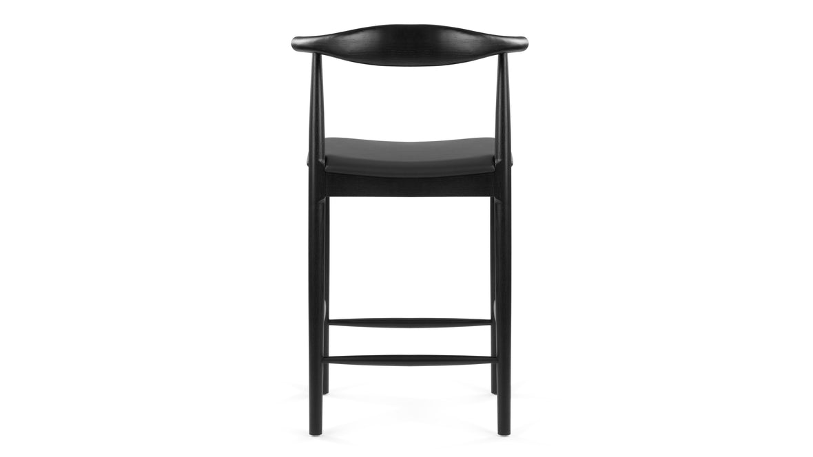 CH20 Elbow - CH20 Elbow Counter Stool, Black, Wide Version