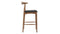 Elbow - Elbow Counter Stool, Walnut, Wide Version