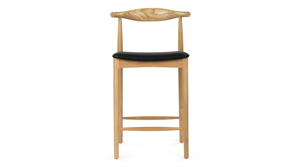 CH20 Elbow - CH20 Elbow Counter Stool, Ash, Wide Version