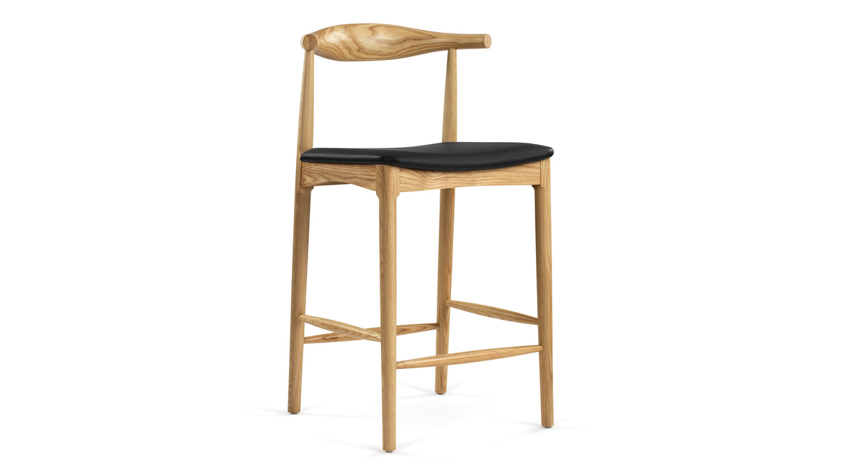 CH20 Elbow - CH20 Elbow Counter Stool, Ash, Wide Version